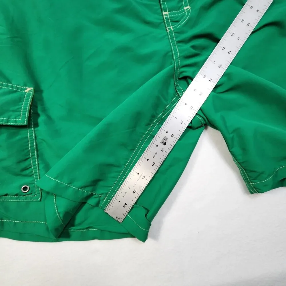 Polo Ralph‎ Lauren Swim Shorts Men's 2XL Green Board Trunks Pockets Mesh Lined
